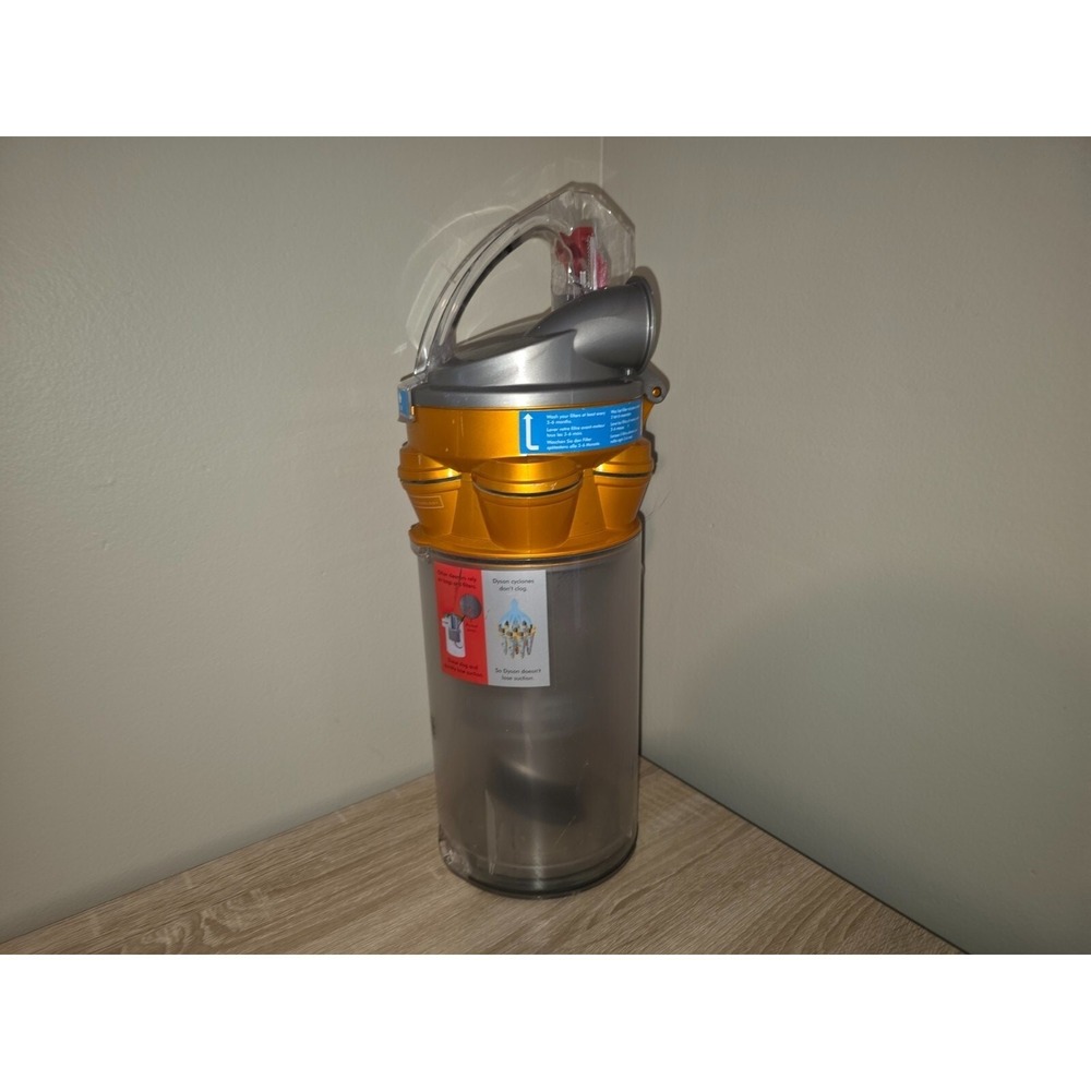 Dyson DC18 Slim All Floors Replacement Dust Bin Canister Assembly Yellow Silver